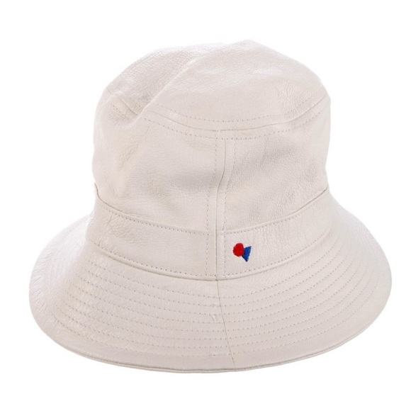 Clare V. Off-white leather bucket hat - Picture 1 of 3
